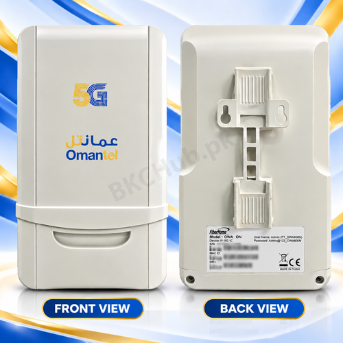 Ufone Blaze D-Link DWR-930M router front and back with D-Link battery, centered BKCHub.pk watermark