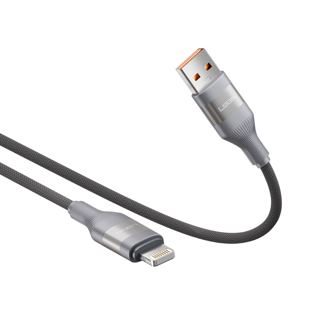 LOGIN L-904 ChargePop USB-to-iOS 22.5W Braided Cable