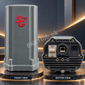 ZLT X10 5G Outdoor CPE Router - Front and Bottom Views